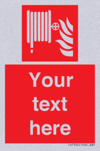 Custom Fire hose reel Sign